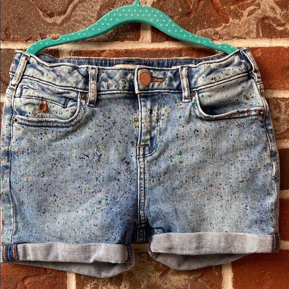 B1G2F 🚨 Scotch & Soda Kids Denim Shorts - Multicolor Splatter